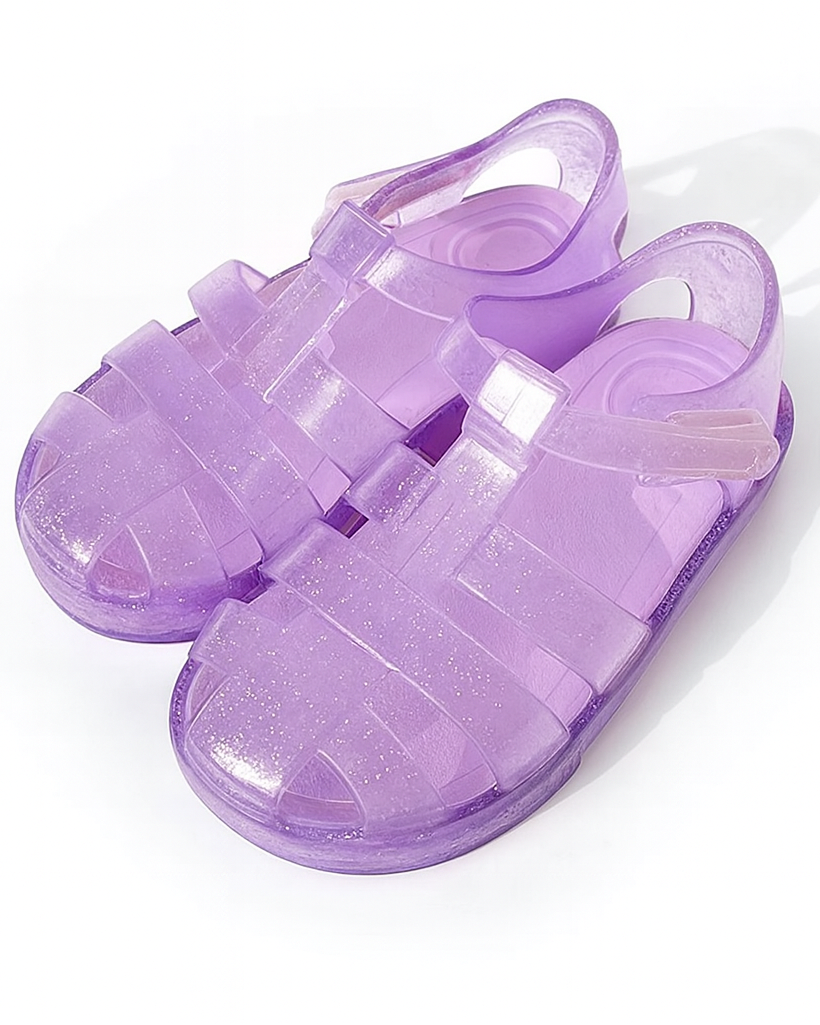 Purple Candy Glitter Jelly Sandal