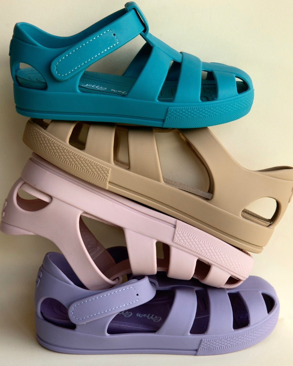 Vanilla Bean Velcro Jelly Welly - PRE ORDER