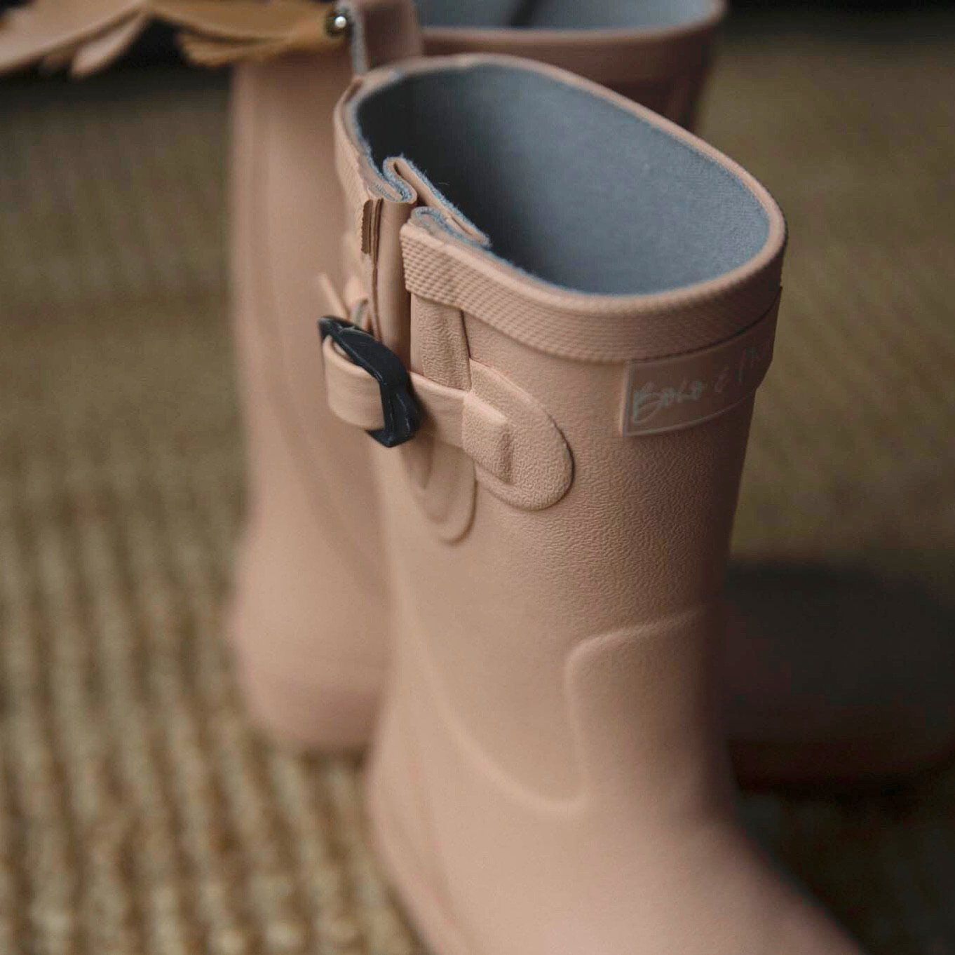 Nudie Dusty Pink Kids Gumboots