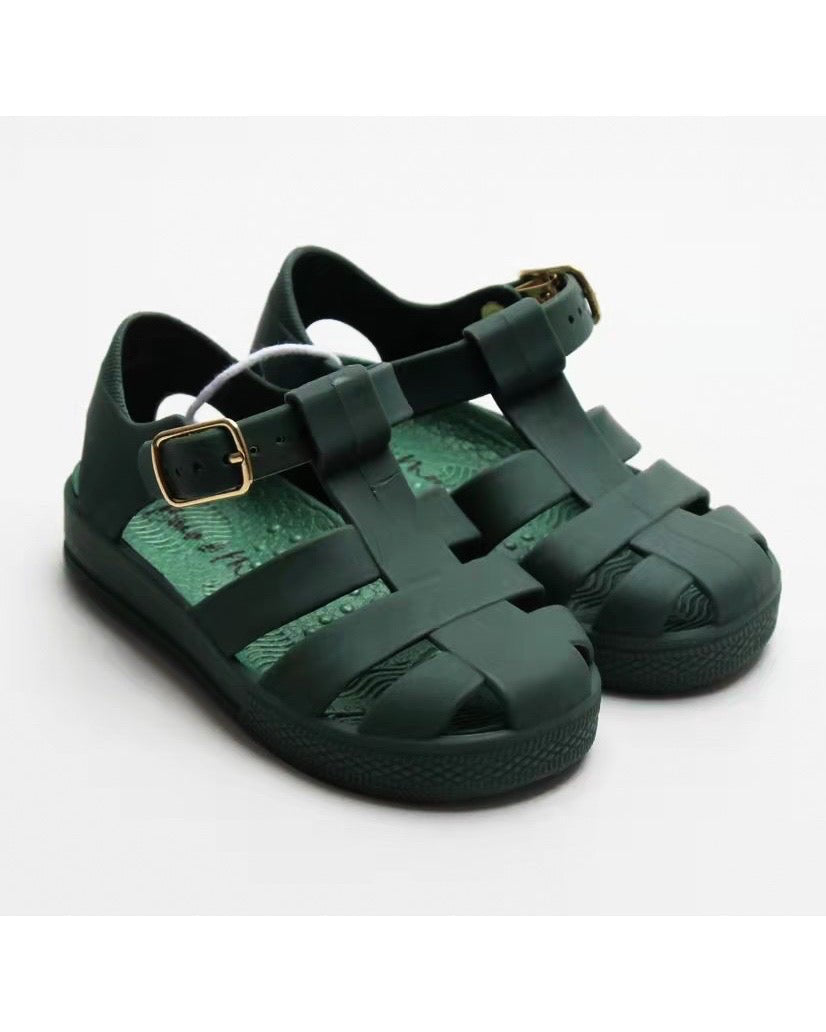 Gem Green Jelly Sandal