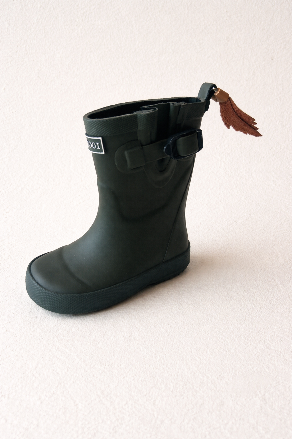 Army Green Kids Welly Gumboots