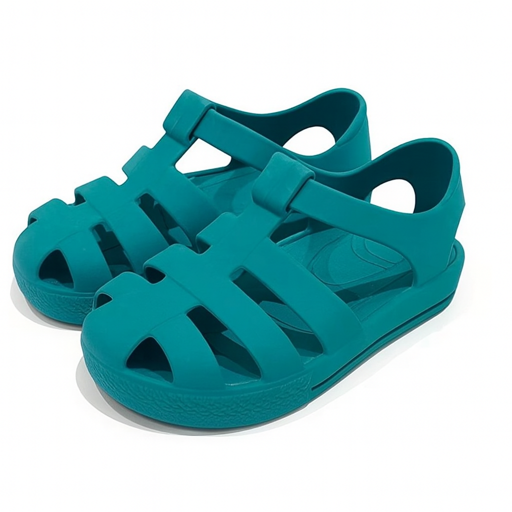 Disco Blue Velcro Jelly Welly - PRE ORDER