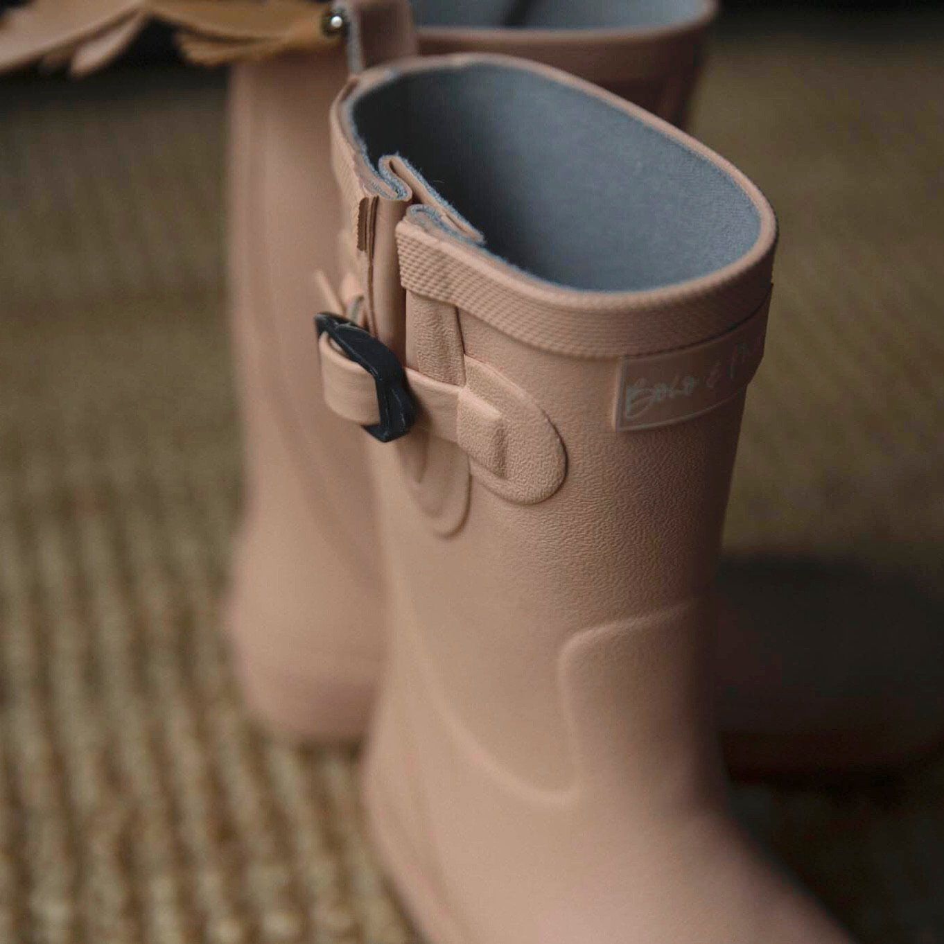 Nudie Dusty Pink Kids Gumboots